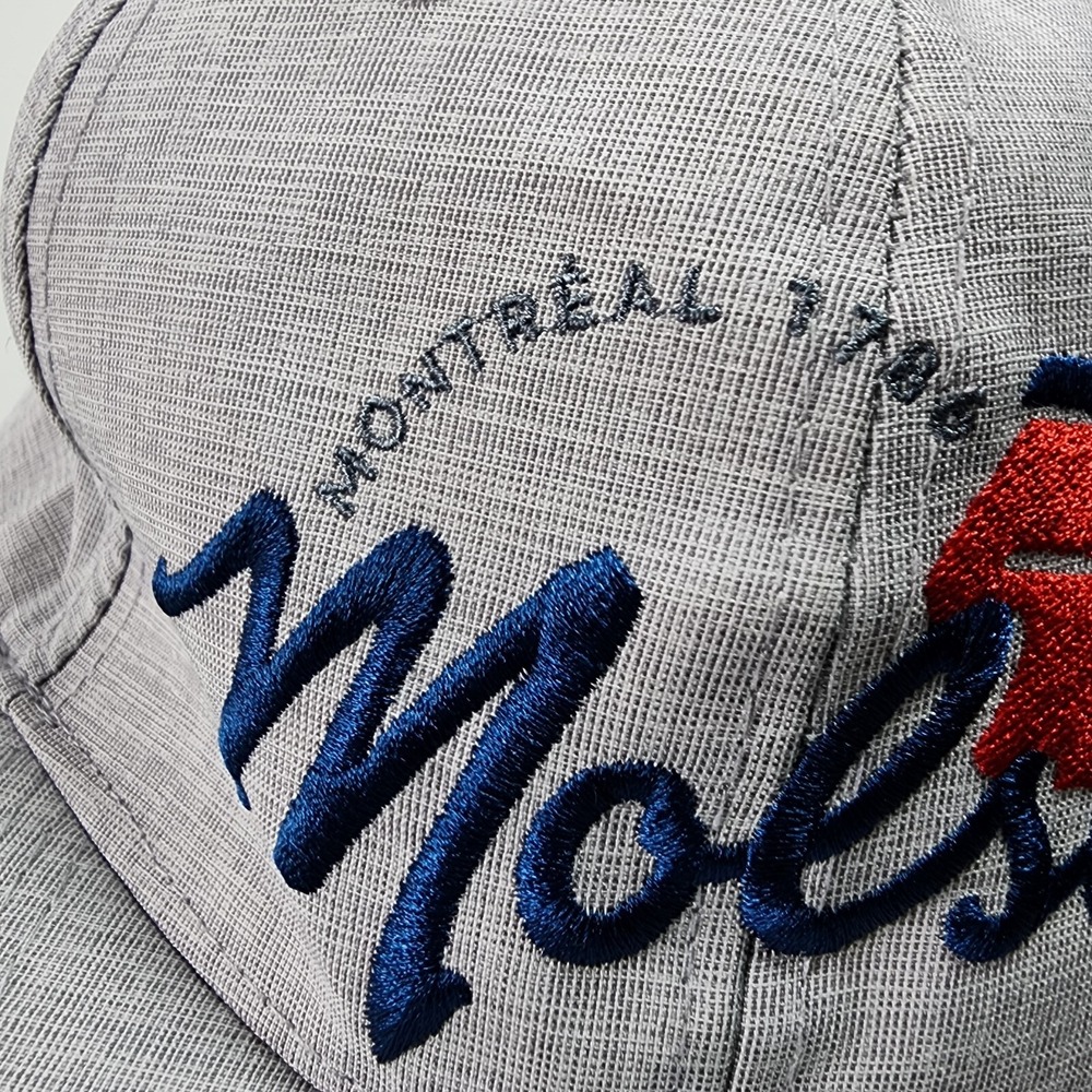 2004 MOLSON Canadian Cap Gray Grey Canvas Snapback Beer Hat Brewery Lager Canada - Picture 8 of 9